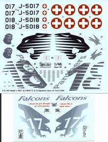 1/48 F/A-18C Hornet J-5017 & J-5018 Staffel 17 & 18 Swiss Air Fo