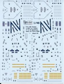 1/48 F/A-18C Hornet J-5017 & J-5018 Staffel 17 & 18 Swiss Air Fo