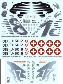 1/32 F/A-18C Hornet J-5017 & J-5018 Staffel 17 & 18 Swiss Air Fo