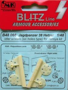 1/48 Jagdpanzer 38 - idler wheels 6-hole (TAM)