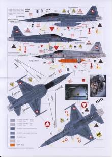 1/48 F-5E Swiss Air Force for 2 complete aircraft including all