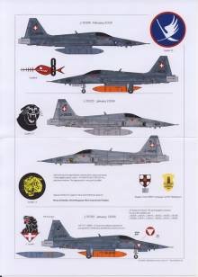 1/48 F-5E Swiss Air Force for 2 complete aircraft including all