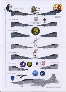 1/48 F-5E Swiss Air Force for 2 complete aircraft including all