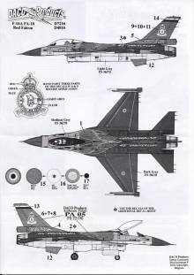 1/72 SECOND HAND - F-16A Red Falcon