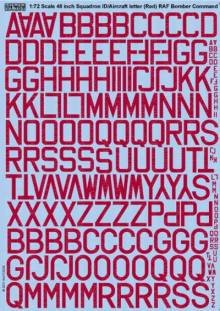 1/72 48 inch Squadron ID/Aircraft letter (Red - Two lettering st