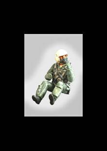 1/32 Nato fighter pilot seated in a/c (80\'-90\')