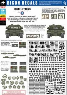 1/72 Israeli Tanks #3 - Large turret letters/numbers