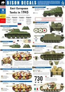 1/72 East European Tanks in 1945. Romania, Bulgaria, Hungary and