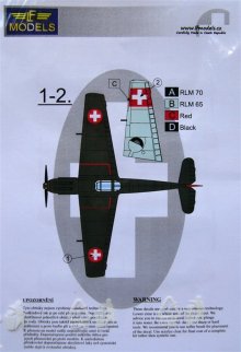 1/72 Decals Bf 109 over Swiss - Part I.