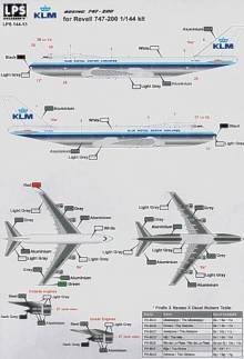 1/144 Boeing 747-200 KLM Royal Dutch Airlines PH-BUA-UG