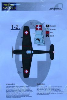 1/72 Decals Bf 109 over Swiss - Part II.