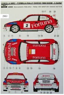 1/43 Toyota CorollaWRC Fortuna (C.Sainz - 1999)