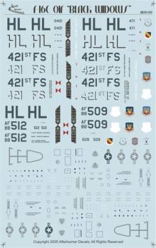 1/32 421st Fighter Squadron OIF Balck Widows