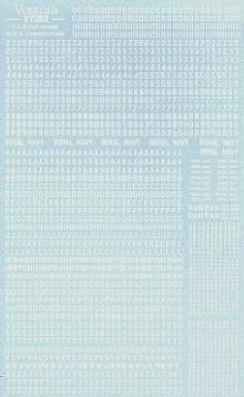 1/72 4\" & 8\" RAF and Australian serial numbers and letters, WHIT