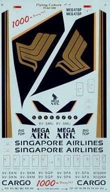 1/144 Boeing 747-200/-300/-400 SINGAPORE AIRLINES