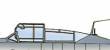 1/72 Me 262B Vacuform Canopy. For Hasegawa & Revell kits