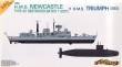1/700 HMS Newcastle (D87) and HMS Triumph (S93)