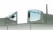 1/32 F4U-1A/D Corsair Canopy. 1 piece. For Revell kit