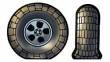 1/72 Mosquito Wheel Set