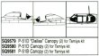 1/48 North American P-51D "Dallas" Vacuform Canopy. 2 pieces. Fo