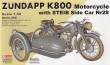 1/35 Zundapp K800 Motorcycle Motorcycle with Steib Side Car Nr28