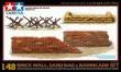 Tamiya - Brickwall/Sandbag/Barricade Set - 1/48