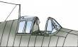 1/32 Grumman F6F-5 Hellcat Canopy. 1 piece. For Hasegawa kit