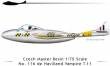 1/72 De Havilland Vampire T11 resin kit. Swiss, Austria, England