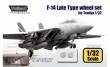 1/32 F-14 Late type wheel set (Tamiya)