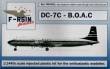 1/144 Douglas DC-7. Decals BOAC