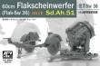 1/35 60cm Flakscheinwerfer (Flak-Sw 36) mit Sd.Ah.51