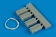 1/32 US. Navy polyurethane wheel chock with nylon thread - early