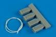 1/32 Universal Navy Wheel Chock with Nylon Rope - late productio