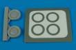 1/72 A-4 Skyhawk wheels (late) & paint masks