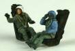 1/72 2x French pilots seated in a/c (modern)