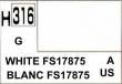 H316 White - Blanc FS17875