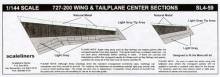 1/144 Boeing 727-200 Wing & Tailplane center Sections