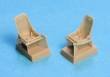 1/48 Bf-109E - Seats with harness (2 pcs.)