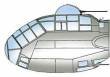 1/48 Junkers Ju 188A/D Canopy. Vacu-form canopy, for Dragon kit