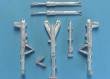 1/48  Mirage 2000 Landing Gear (Heller, Eduard)