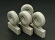 1/48 HMMWVE (Hummer) aggressive pattern wheels