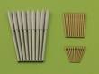 1/350 R.N. Roma armament (381mm, 152mm, 90mm)