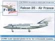 1/144 Dassault Falcon 20. Decals Air France