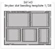 1/35 Stryker slat bending template