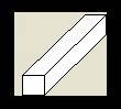 Baguettes / Strips 35cm 0,50mm x 0,50mm (10pc)