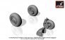 1/72 Su-27 Flanker weighter wheels set with early hubs