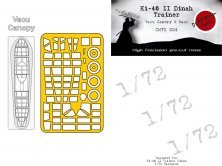 1/72 Mitsubishi Ki-46-II Trainer Dinah canopy & mask 1/72 Mitsubishi Ki-46-II Trainer Dinah canopy & mask