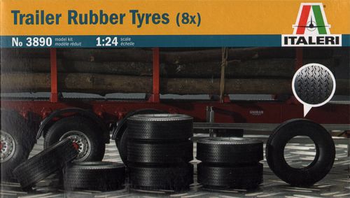 Italeri 3890 1/24 Trailer Rubber Tyres 8 