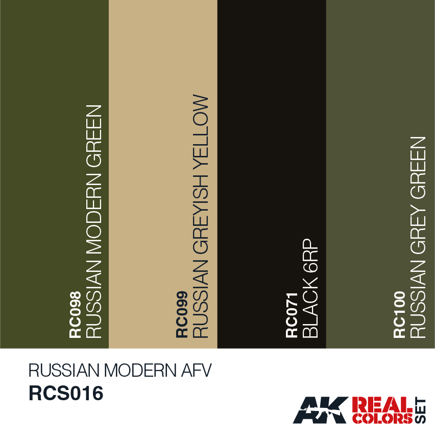 Modern Russian Military vehicles color set Colors