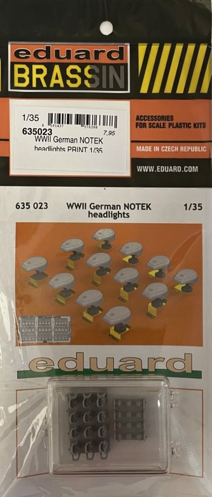 Brassin 1/35 WWII German NOTEK headlights PRINT - Military upgrade set 1/35